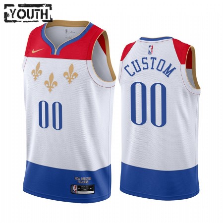 Kinder NBA New Orleans Pelicans Trikot Benutzerdefinierte 2020-21 City Edition Swingman